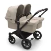 Bugaboo Donkey 5 Twin Pushchair & Carrycot with Extension Set - Desert Taupe