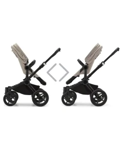 Bugaboo Donkey 5 Twin Pushchair & Carrycot with Extension Set - Desert Taupe