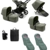 Bugaboo Donkey 5 Twin Pushchair Essential Bundle - Forest Green