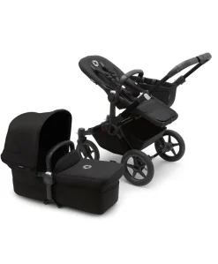 Bugaboo Donkey 5 Twin Pushchair Bundle with Cloud T Car Seat & Base - Black