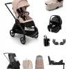 Bugaboo Dragonfly Pushchair Bundle with Maxi-Cosi Pebble 360 Pro² Car Seat & Base - Taupe