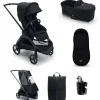 Bugaboo Dragonfly Pushchair Essential Bundle - Black