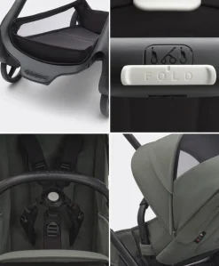 Bugaboo Dragonfly Pushchair Bundle with Maxi-Cosi Pebble 360 Pro² Car Seat & Base - Forest Green