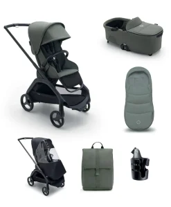 Bugaboo Dragonfly Pushchair Essential Bundle - Forest Green