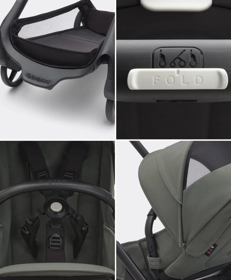 Bugaboo Dragonfly Pushchair Essential Bundle - Forest Green