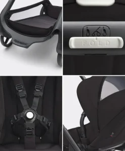 Bugaboo Dragonfly Pushchair Bundle with Cloud T Car Seat & Base - Black