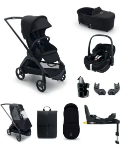 Bugaboo Dragonfly Pushchair Bundle with Maxi-Cosi Pebble 360 Pro² Car Seat & Base - Black