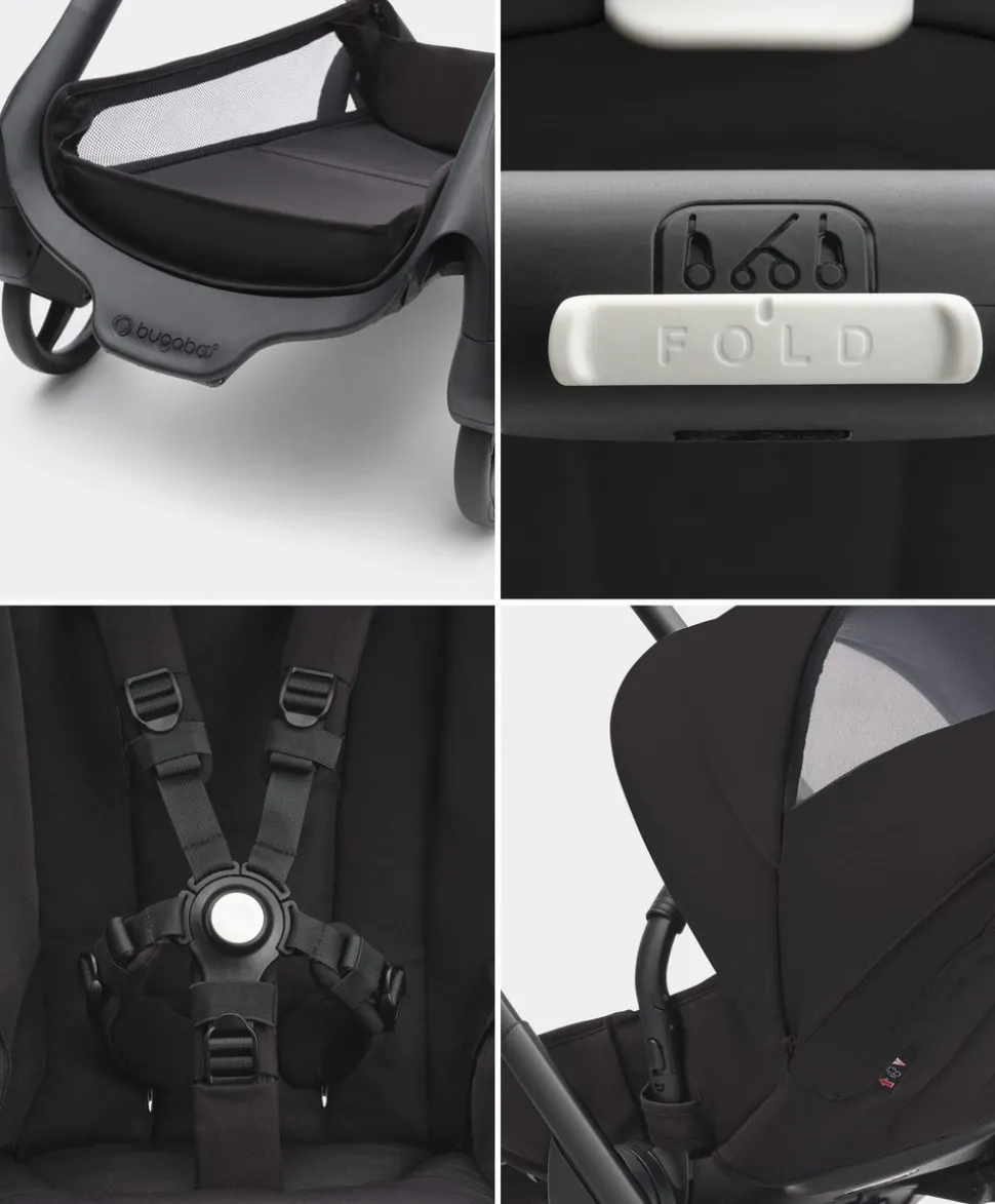Bugaboo Dragonfly Pushchair Bundle with Maxi-Cosi Pebble 360 Pro² Car Seat & Base - Black