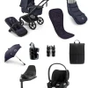 Bugaboo Fox 5 Renew Complete Pushchair Bundle with Cybex Cloud T Car Seat (8 Pieces) - Deep Indigo