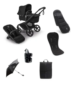 Bugaboo Fox 5 Renew Complete Pushchair Bundle (7 Pieces) - Heritage Black