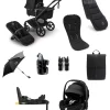 Bugaboo Fox 5 Renew Complete Pushchair Bundle with Maxi-Cosi Pebble 360 Pro2 Car Seat (8 Pieces) - Heritage Black