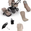 Bugaboo Fox 5 Renew Complete Pushchair Bundle (7 Pieces) - Taupe Melange