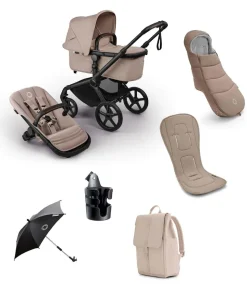 Bugaboo Fox 5 Renew Complete Pushchair Bundle (7 Pieces) - Taupe Melange