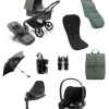 Bugaboo Fox5 Ultimate Bundle with Cybex Cloud T Car Seat and Base in Forest Green
