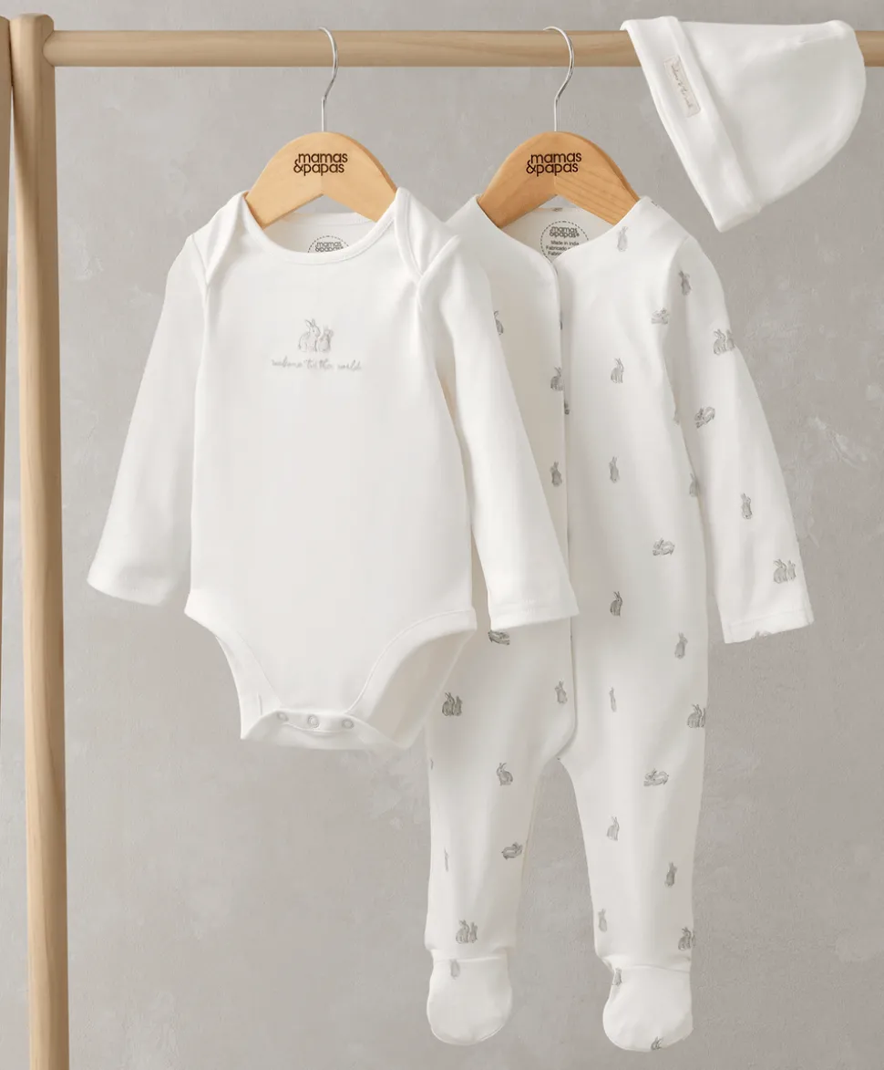 Bunny Sleepsuit Bodysuit & Hat