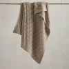Cable Knit Blanket - Welcome to the World Seedling - Mocha