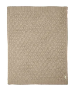 Cable Knit Blanket - Welcome to the World Seedling - Mocha