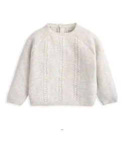 Cable Knit Top & Bottoms Set (2 Pieces) - Grey
