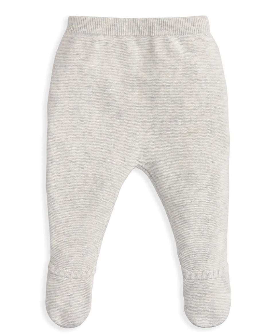 Cable Knit Top & Bottoms Set (2 Pieces) - Grey