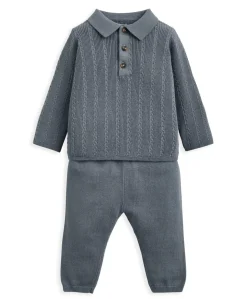 Cable Knit Top & Trousers Set (2 Pieces)