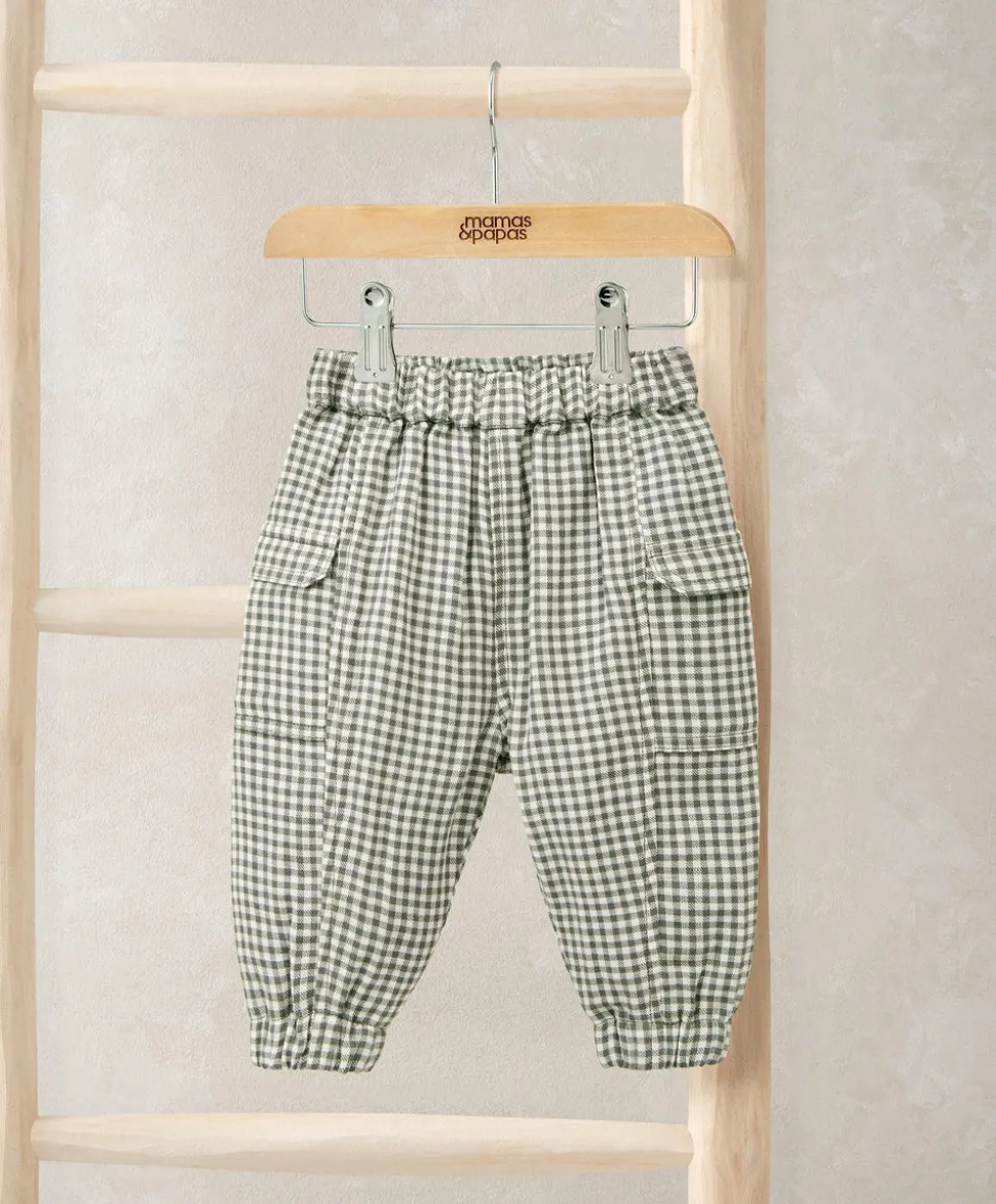Check Pattern Joggers - Green