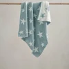 Chenille Blanket - Blue Star
