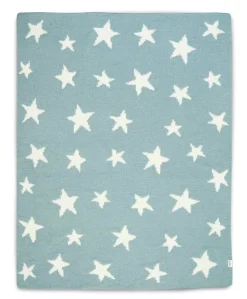 Chenille Blanket - Blue Star