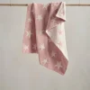 Chenille Blanket - Pink Star
