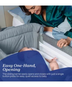 Chicco Next2Me Magic Evo Bedside Crib – Dark Grey