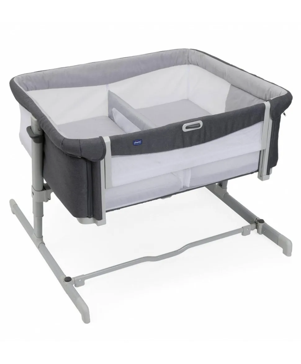 Chicco Next2Me Twins Bedside Crib – Magnet Grey