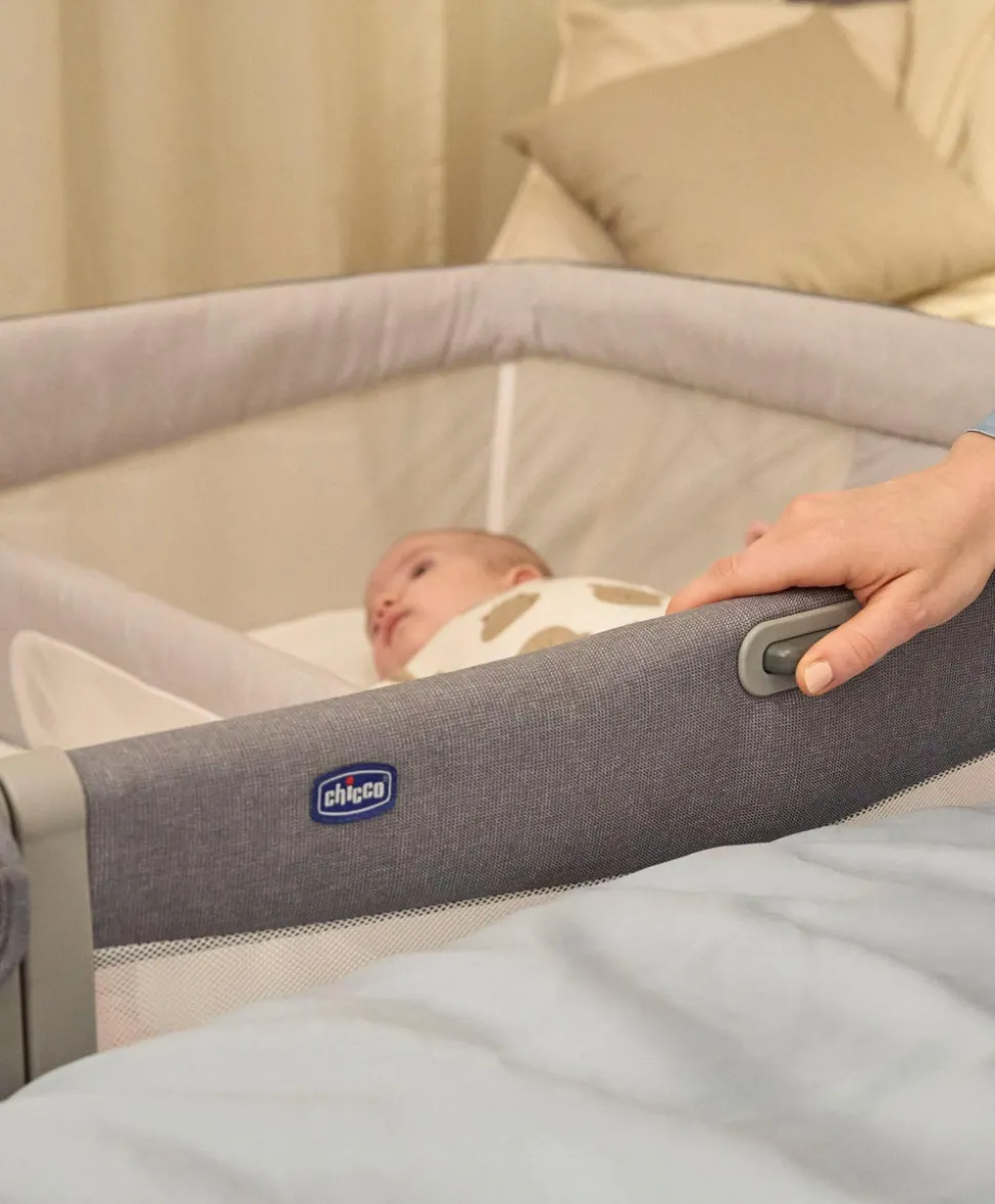 Chicco Next2Me Twins Bedside Crib – Magnet Grey
