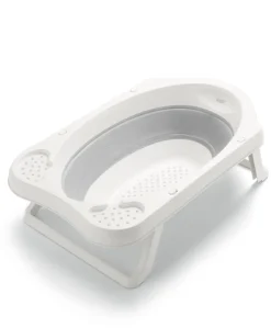 Collapsible Baby Bath – White/Grey