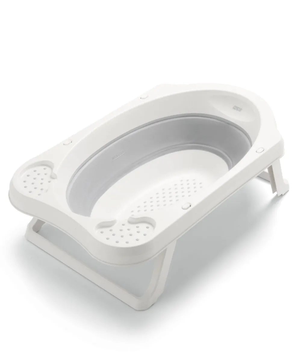 Collapsible Baby Bath – White/Grey