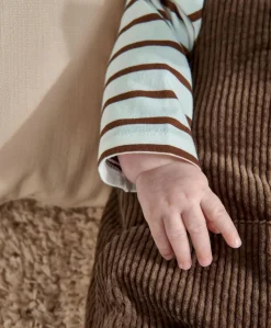 Cord Dungarees & Striped T-Shirt Set (2 Pieces)