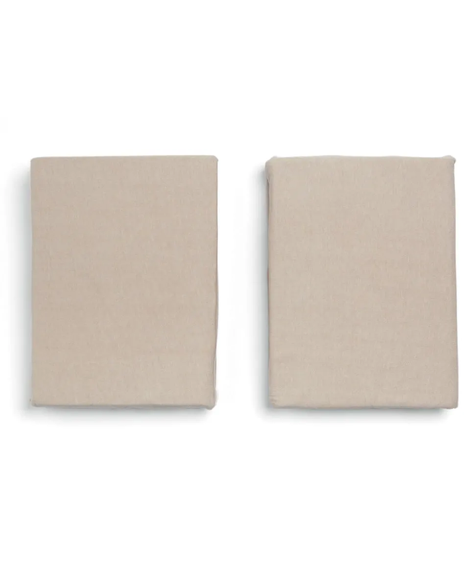 Cotbed Fitted Sheets (2 pack) Mocha - Welcome to the World Duckling