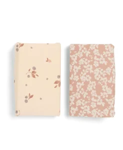 Cotbed Fitted Sheets (2 Pack) – Berry/Peony