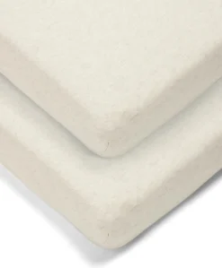 Cotbed Fitted Sheets (2 Pack) – Oatmeal
