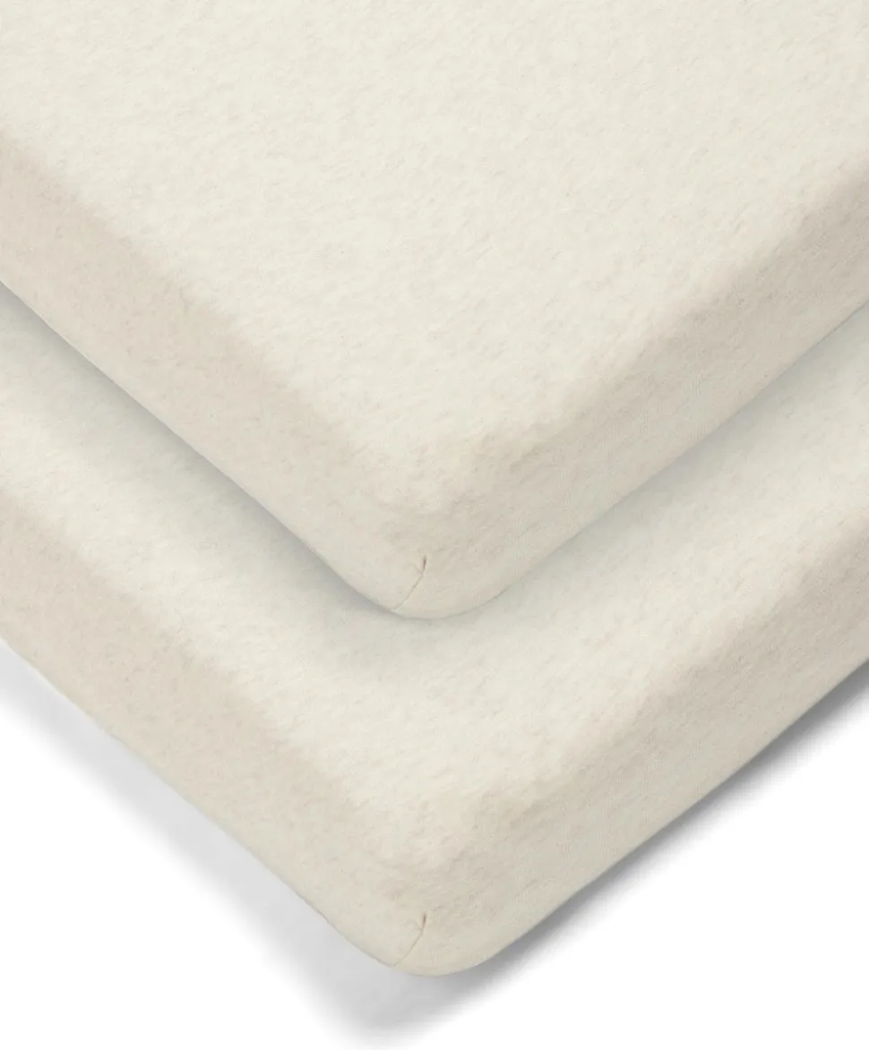 Cotbed Fitted Sheets (2 Pack) – Oatmeal
