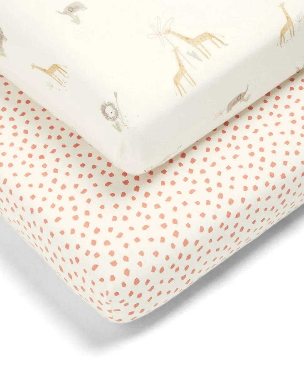 Cotbed Fitted Sheets (2 Pack) - Jungle