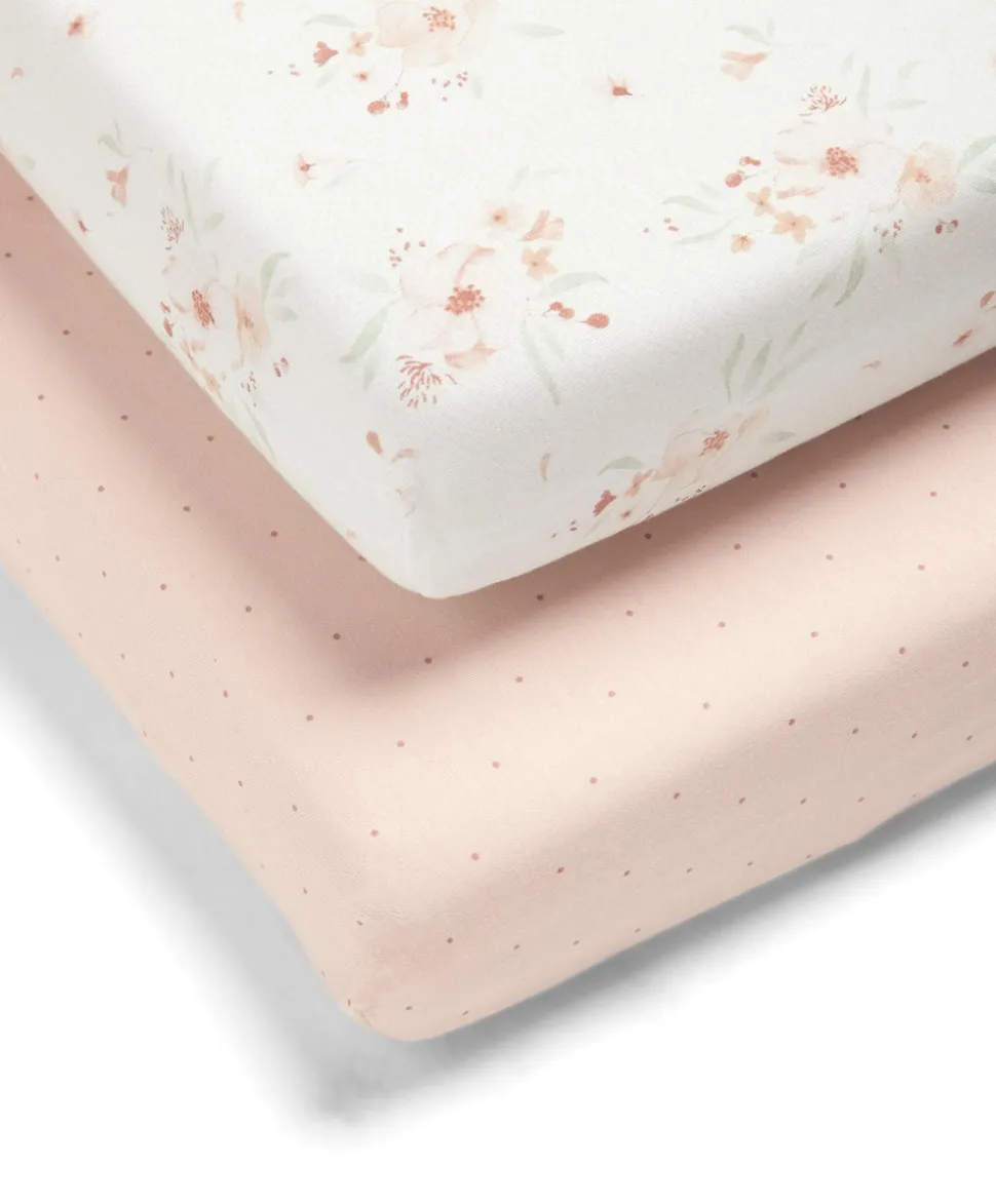 Cotbed Fitted Sheets (2 Pack) - Floral