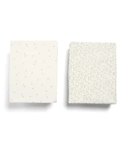 Cotbed Fitted Sheets (2 pack) Seed/Leaf - Welcome to the World Seedling