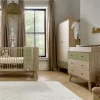 Coxley 3 Piece Cotbed Range with Dresser Changer & Wardrobe - Natural/Olive Green