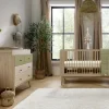 Coxley 2 Piece Cotbed Set with Dresser Changer- Natural/Olive Green