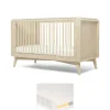 Coxley Cotbed & Essential Airflow Pocket Spring Mattress Bundle - Natural