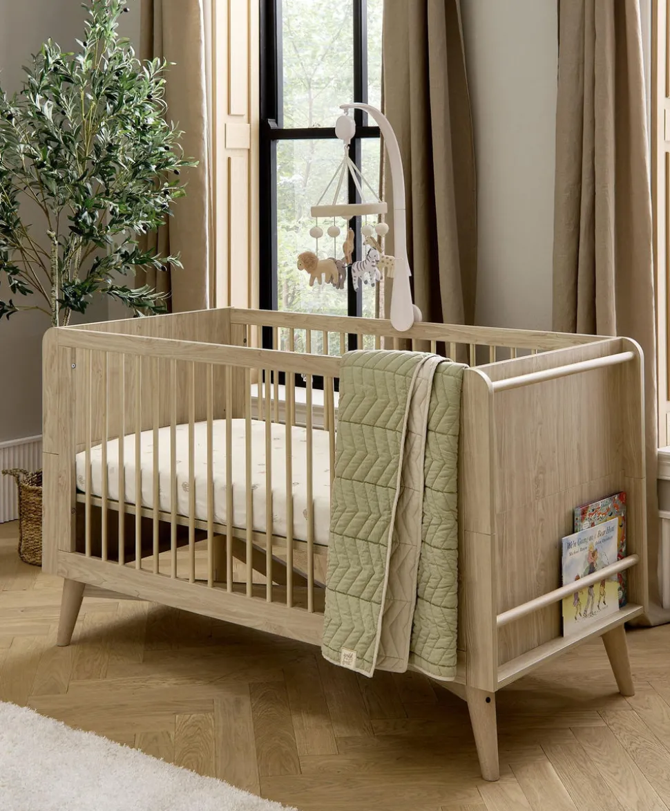 Coxley Cotbed & Premium Pocket Spring Mattress Bundle - Natural