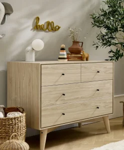 Coxley Nusery Dresser Changer - Natural/Olive Green