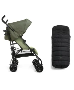 Cruise Buggy & Footmuff Bundle - Green/Black