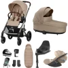 Cybex Balios Bundle with Cybex Cloud T i-Size Rotating Baby Car Seat (7 Pieces) - Almond Beige