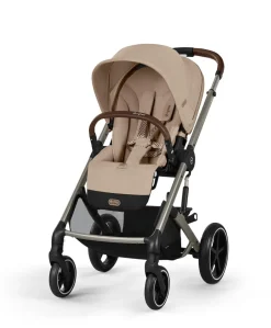 Cybex Balios Bundle with Cybex Cloud T i-Size Rotating Baby Car Seat (7 Pieces) - Almond Beige
