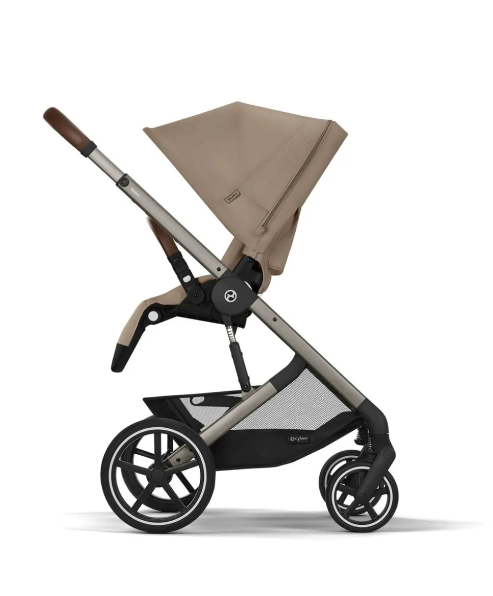 Cybex Balios Bundle with Cybex Cloud T i-Size Rotating Baby Car Seat (7 Pieces) - Almond Beige